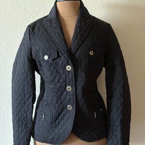 Walter Genuin Quilted Jacket. Size 6. Black.
